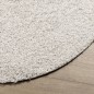 vidaXL Tappeto Shaggy PAMPLONA a Pelo Lungo Moderno Crema Ø 240 cm