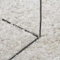 vidaXL Tappeto Shaggy PAMPLONA a Pelo Lungo Moderno Crema Ø 240 cm