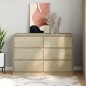 vidaXL Cassettiera SAUDA Rovere 111x43x73,5 cm cm Legno Massello Pino vidaXL Cassettiera SAUDA Rovere 111x43x73,5 cm cm Legno Massello Pino