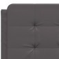 vidaXL Letto con Materasso Grigio 120x200 cm in Similpelle