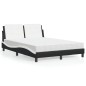 vidaXL Letto con Materasso Nero e Bianco 120x200 cm in Similpelle vidaXL Letto con Materasso Nero e Bianco 120x200 cm in Similpelle