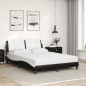 vidaXL Letto con Materasso Nero e Bianco 120x200 cm in Similpelle vidaXL Letto con Materasso Nero e Bianco 120x200 cm in Similpelle