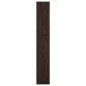 Scarpiera con 4 Ante Rovere Fumo 59x24x136 cm in Truciolato