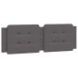 vidaXL Letto con Materasso Grigio 160x200 cm in Similpelle vidaXL Letto con Materasso Grigio 160x200 cm in Similpelle