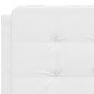 vidaXL Letto con Materasso Bianco 140x190 cm in Similpelle vidaXL Letto con Materasso Bianco 140x190 cm in Similpelle