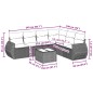 vidaXL Set Divani da Giardino 7pz con Cuscini Grigio Chiaro Polyrattan vidaXL Set Divani da Giardino 7pz con Cuscini Grigio Chiaro Polyrattan