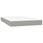 vidaXL Letto a Molle Materasso e LED Grigio Chiaro 120x190 cm Tessuto vidaXL Letto a Molle Materasso e LED Grigio Chiaro 120x190 cm Tessuto