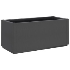 vidaXL Fioriera da Giardino Grigio Scuro 80x36x35 cm in PP