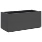 vidaXL Fioriera da Giardino Grigio Scuro 80x36x35 cm in PP vidaXL Fioriera da Giardino Grigio Scuro 80x36x35 cm in PP