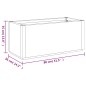vidaXL Fioriera da Giardino Grigio Scuro 80x36x35 cm in PP vidaXL Fioriera da Giardino Grigio Scuro 80x36x35 cm in PP