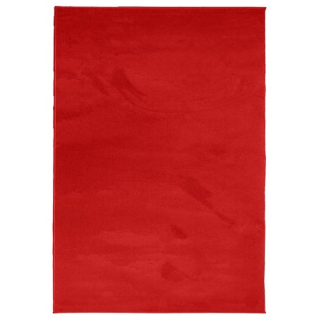 vidaXL Tappeto OVIEDO a Pelo Corto Rosso 120x170 cm