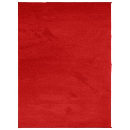 vidaXL Tappeto OVIEDO a Pelo Corto Rosso 240x340 cm