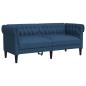 vidaXL Set di Divani 2 pz Blu in Tessuto vidaXL Set di Divani 2 pz Blu in Tessuto