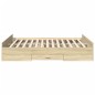 vidaXL Giroletto Cassetti Rovere Sonoma 140x200 cm Legno Multistrato vidaXL Giroletto Cassetti Rovere Sonoma 140x200 cm Legno Multistrato