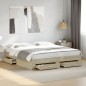 vidaXL Giroletto Cassetti Rovere Sonoma 180x200 cm Legno Multistrato vidaXL Giroletto Cassetti Rovere Sonoma 180x200 cm Legno Multistrato