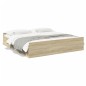 vidaXL Giroletto Cassetti Rovere Sonoma 180x200 cm Legno Multistrato vidaXL Giroletto Cassetti Rovere Sonoma 180x200 cm Legno Multistrato