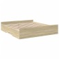 vidaXL Giroletto Cassetti Rovere Sonoma 180x200 cm Legno Multistrato vidaXL Giroletto Cassetti Rovere Sonoma 180x200 cm Legno Multistrato