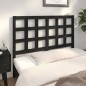 Testiera per Letto Nera 140,5x4x100cm in Legno Massello di Pino Testiera per Letto Nera 140,5x4x100cm in Legno Massello di Pino