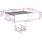 vidaXL Giroletto Cassetti Rovere Sonoma 180x200 cm Legno Multistrato vidaXL Giroletto Cassetti Rovere Sonoma 180x200 cm Legno Multistrato
