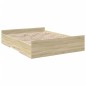 vidaXL Giroletto Cassetti Rovere Sonoma 160x200 cm Legno Multistrato vidaXL Giroletto Cassetti Rovere Sonoma 160x200 cm Legno Multistrato