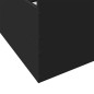 vidaXL Giroletto con Cassetti Nero 75x190 cm in Legno Multistrato vidaXL Giroletto con Cassetti Nero 75x190 cm in Legno Multistrato