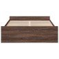 vidaXL Giroletto Cassetti Rovere Marrone 120x200 cm Legno Multistrato vidaXL Giroletto Cassetti Rovere Marrone 120x200 cm Legno Multistrato