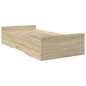 vidaXL Giroletto Cassetti Rovere Sonoma 90x190 cm Legno Multistrato vidaXL Giroletto Cassetti Rovere Sonoma 90x190 cm Legno Multistrato