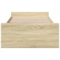vidaXL Giroletto Cassetti Rovere Sonoma 90x190 cm Legno Multistrato vidaXL Giroletto Cassetti Rovere Sonoma 90x190 cm Legno Multistrato