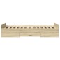 vidaXL Giroletto Cassetti Rovere Sonoma 90x190 cm Legno Multistrato vidaXL Giroletto Cassetti Rovere Sonoma 90x190 cm Legno Multistrato