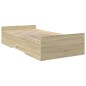 vidaXL Giroletto Cassetti Rovere Sonoma 90x190 cm Legno Multistrato vidaXL Giroletto Cassetti Rovere Sonoma 90x190 cm Legno Multistrato