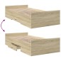 vidaXL Giroletto Cassetti Rovere Sonoma 90x190 cm Legno Multistrato vidaXL Giroletto Cassetti Rovere Sonoma 90x190 cm Legno Multistrato