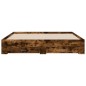 vidaXL Giroletto con Cassetti Rovere Fumo 180x200 cm Legno Multistrato vidaXL Giroletto con Cassetti Rovere Fumo 180x200 cm Legno Multistrato