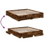vidaXL Giroletto con Cassetti Rovere Fumo 180x200 cm Legno Multistrato vidaXL Giroletto con Cassetti Rovere Fumo 180x200 cm Legno Multistrato