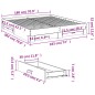 vidaXL Giroletto con Cassetti Rovere Fumo 180x200 cm Legno Multistrato vidaXL Giroletto con Cassetti Rovere Fumo 180x200 cm Legno Multistrato