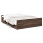 vidaXL Giroletto Cassetti Rovere Marrone 120x190 cm Legno Multistrato vidaXL Giroletto Cassetti Rovere Marrone 120x190 cm Legno Multistrato