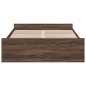 vidaXL Giroletto Cassetti Rovere Marrone 120x190 cm Legno Multistrato vidaXL Giroletto Cassetti Rovere Marrone 120x190 cm Legno Multistrato