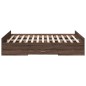 vidaXL Giroletto Cassetti Rovere Marrone 120x190 cm Legno Multistrato vidaXL Giroletto Cassetti Rovere Marrone 120x190 cm Legno Multistrato