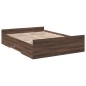 vidaXL Giroletto Cassetti Rovere Marrone 120x190 cm Legno Multistrato vidaXL Giroletto Cassetti Rovere Marrone 120x190 cm Legno Multistrato