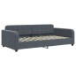 vidaXL Letto da Giorno Grigio Scuro 90x200 cm in Velluto vidaXL Letto da Giorno Grigio Scuro 90x200 cm in Velluto