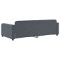 vidaXL Letto da Giorno Grigio Scuro 90x200 cm in Velluto vidaXL Letto da Giorno Grigio Scuro 90x200 cm in Velluto
