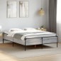vidaXL Giroletto Grigio Sonoma 150x200 cm in Legno Multistrato Metallo vidaXL Giroletto Grigio Sonoma 150x200 cm in Legno Multistrato Metallo
