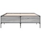 vidaXL Giroletto Grigio Sonoma 150x200 cm in Legno Multistrato Metallo vidaXL Giroletto Grigio Sonoma 150x200 cm in Legno Multistrato Metallo