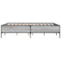 vidaXL Giroletto Grigio Sonoma 150x200 cm in Legno Multistrato Metallo vidaXL Giroletto Grigio Sonoma 150x200 cm in Legno Multistrato Metallo