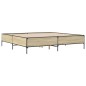 vidaXL Giroletto Rovere Sonoma 180x200 cm in Legno Multistrato Metallo vidaXL Giroletto Rovere Sonoma 180x200 cm in Legno Multistrato Metallo