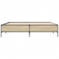 vidaXL Giroletto Rovere Sonoma 180x200 cm in Legno Multistrato Metallo vidaXL Giroletto Rovere Sonoma 180x200 cm in Legno Multistrato Metallo