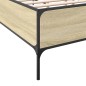 vidaXL Giroletto Rovere Sonoma 180x200 cm in Legno Multistrato Metallo vidaXL Giroletto Rovere Sonoma 180x200 cm in Legno Multistrato Metallo