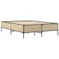vidaXL Giroletto Rovere Sonoma 120x190 cm in Legno Multistrato Metallo vidaXL Giroletto Rovere Sonoma 120x190 cm in Legno Multistrato Metallo