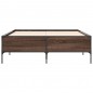 vidaXL Giroletto Rovere Marrone 140x190cm in Legno Multistrato Metallo