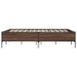 vidaXL Giroletto Rovere Marrone 140x190cm in Legno Multistrato Metallo