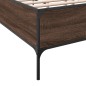 vidaXL Giroletto Rovere Marrone 140x190cm in Legno Multistrato Metallo